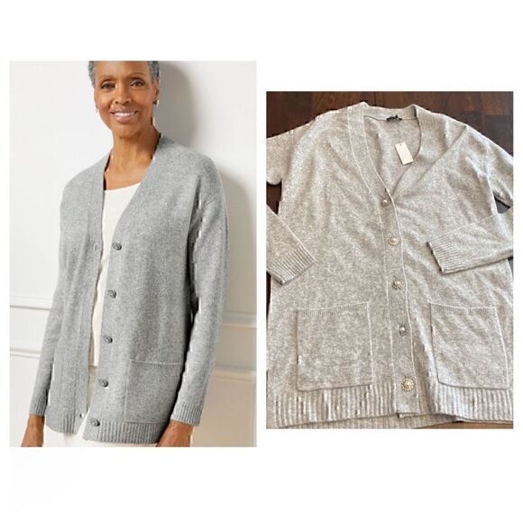 NWT Talbot’s  Jewel  Button  Cardigan XS - Picture 1 of 9